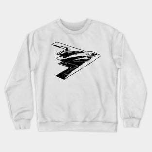 Northrop Grumman B-2 Spirit - Black Design Crewneck Sweatshirt